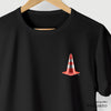 Camiseta Cone de Trânsito preta algodão peruano - ASAS