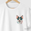 Camiseta Dog Geometric branca algodão peruano - ASAS