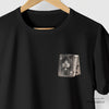 Camiseta Baralho preta algodão peruano - ASAS