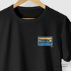 Camiseta Fita Cassete Jeans preta algodão peruano - ASAS
