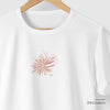 Camiseta Flower Drawing branca algodão peruano - ASAS