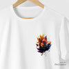 Camiseta Folhas Color branca algodão peruano - ASAS