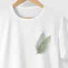 Camiseta Folhas Verdes branca algodão peruano - ASAS