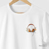 Camiseta Fone Floral branca algodão peruano - ASAS