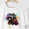 Camiseta Guaxinim Stile Colab Flama branca algodão peruano - ASAS