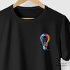 Camiseta Lâmpada Color preta algodão peruano - ASAS