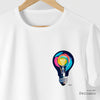 Camiseta Lamp Color branca algodão peruano - ASAS