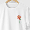 Camiseta Lírio Color branca algodão peruano - ASAS