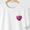 Camiseta Love Tricô branca algodão peruano - ASAS