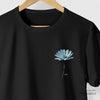 Camiseta Margarida Blue preta algodão peruano - ASAS