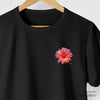 Camiseta Margarida Pink preta algodão peruano - ASAS
