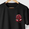 Camiseta Metal Rose preta algodão peruano - ASAS