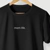 Camiseta Mom Life preta algodão 100% - ASAS