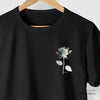 Camiseta Negative Rose preta algodão peruano - ASAS