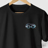 Camiseta Óculos Natação preta algodão peruano - ASAS