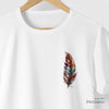 Camiseta Pena Aquarela branca algodão peruano - ASAS