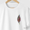 Camiseta Pena Geometria branca algodão peruano - ASAS