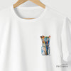 Camiseta Pincéis Aquarela branca algodão peruano - ASAS