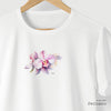 Camiseta Pink Orquídea branca algodão peruano - ASAS