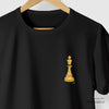 Camiseta Rainha Xadrez preta algodão peruano - ASAS