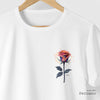 Camiseta Rose Color branca algodão peruano - ASAS