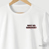 Camiseta Serious branca algodão peruano - ASAS