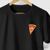 Camiseta Slice Pizza preta algodão peruano - ASAS
