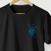 Camiseta Tartaruga Blue preta algodão peruano - ASAS