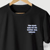 Camiseta Tem Dias preta algodão peruano - ASAS