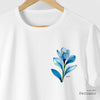 Camiseta Tulipa branca algodão peruano - ASAS