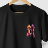 Camiseta Xadrez preta algodão peruano - ASAS