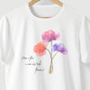 Camiseta Buquê e Mensagem branca algodão 100% - ASAS