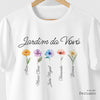 Camiseta Jardim da Vovó Novas Flores branca algodão peruano - ASAS