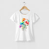 Camiseta Flores Color Aquarela branca algodão premium - ASAS