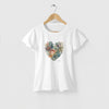 Camiseta Love Flower branca algodão premium - ASAS
