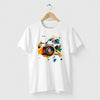 Camiseta Câmera Color branca algodão premium - ASAS