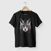 Camiseta Gato Geometrico preta algodão premium - ASAS