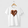 Camiseta Heart Chocolate branca algodão premium - ASAS