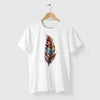 Camiseta Pena Aquarela branca algodão premium - ASAS