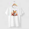 Camiseta Raposa Geometrica branca algodão premium - ASAS