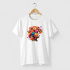 Camiseta Flower Hair branca algodão premium - ASAS