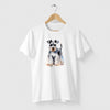 Camiseta Schnauzer branca algodão premium - ASAS