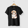 Camiseta Shihtzu preta algodão premium - ASAS