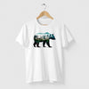 Camiseta Urso e Floresta branca algodão premium - ASAS