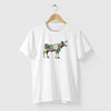 Camiseta Vaca de Flores branca algodão premium - ASAS