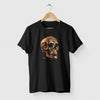 Camiseta Caveira Gold preta algodão premium - ASAS