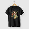 Camiseta CoraçÃo Natureza preta algodão premium - ASAS