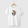 Camiseta Feather Mask branca algodão premium - ASAS