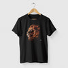 Camiseta Fire Lion preta algodão premium - ASAS