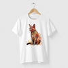 Camiseta Gato de Folhas branca algodão premium - ASAS
